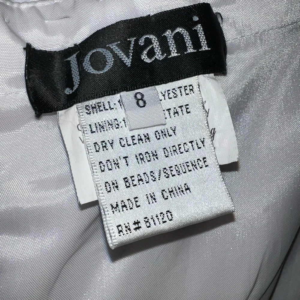 Jovani Polka Dot Strapless Mermaid Style Formal Dress - Picture 16 of 16